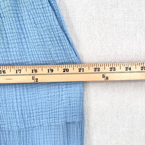 ENZA COSTA Cotton Gauze Straight Leg Jogger Pants Womens Medium Light Blue NEW - Picture 10 of 12